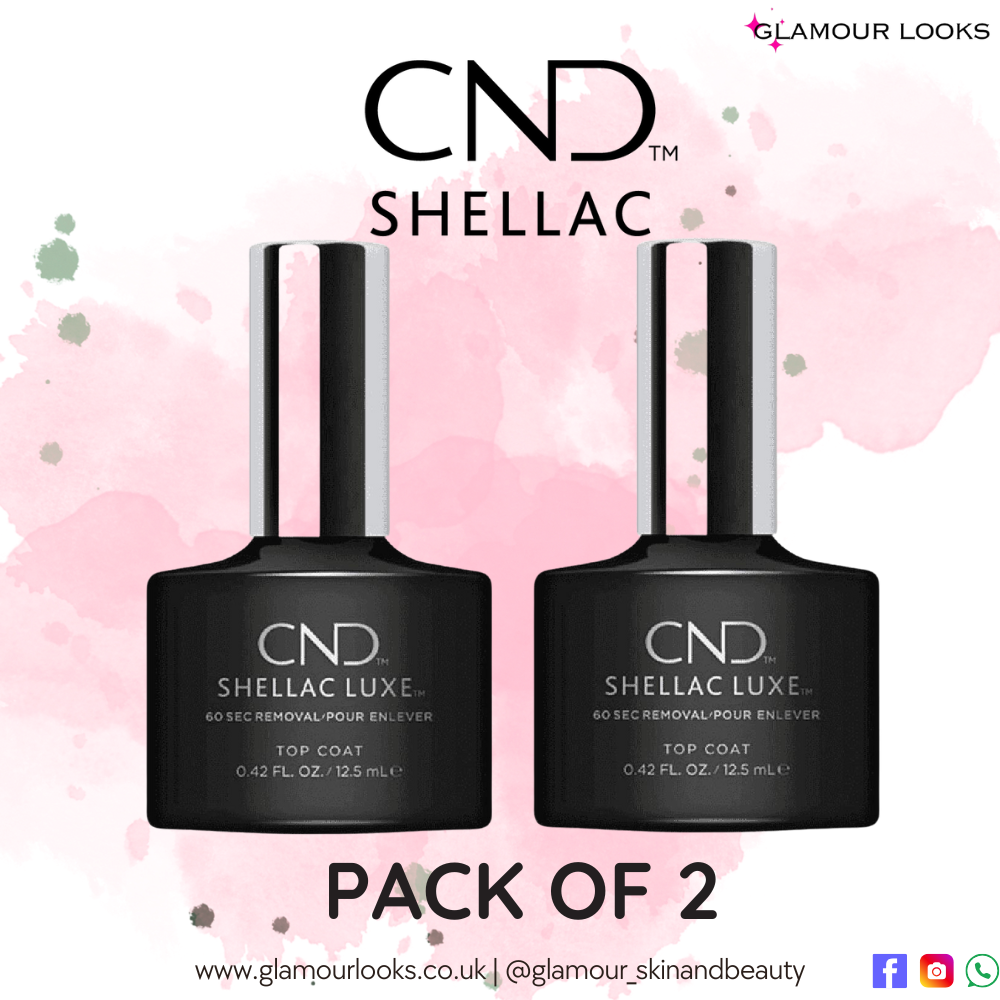 CND Shellac Luxe Top Coat - Pack of 2